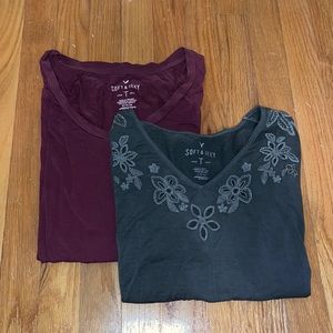 2 American Eagle Soft and Sexy Shirts. Fit women’s medium